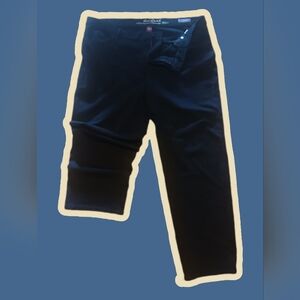 Black Pants with Rhinestone Pocket Detail